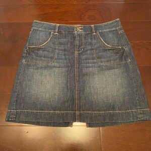 Old Navy denim pencil skirt with back slit